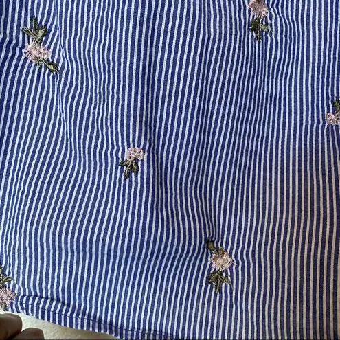 Westport Off the Shoulder Floral Embroidered Top Size XS