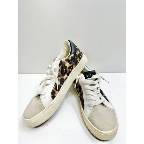 Steve Madden  Sneakers Womens Size 5 Animal Pursued Leopard Print Lace‎ Up Shoes