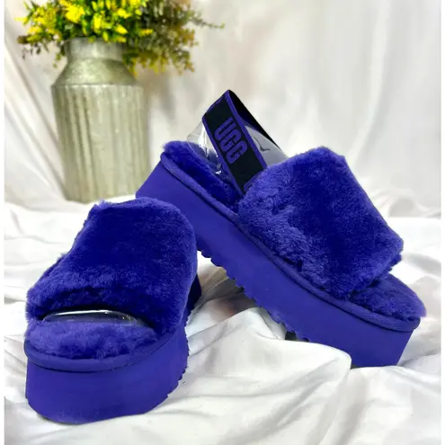 Ugg Disco Slide Platform Back Strap Boho Retro Violet Life 7 Blue