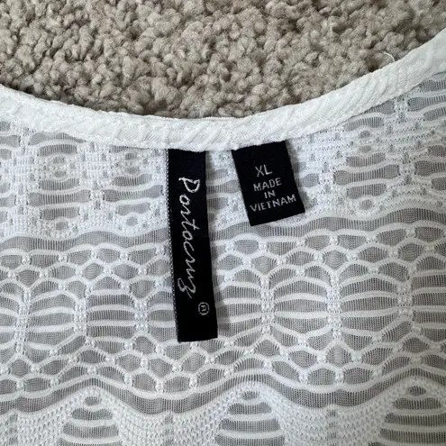 Portocruz White Lace Swim Cover