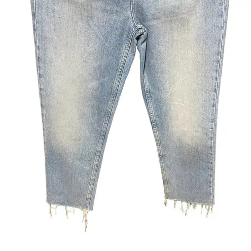 RE/DONE '70s Ultra High Waist Stove Pipe Jeans in Worn Blue Size 26