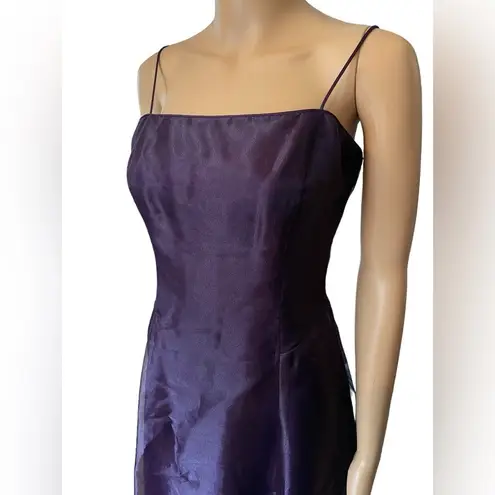 Zum Zum Niki Livas Vintage 90s Witchy Goth Moody Purple Iridescent Formal Dress Size 8