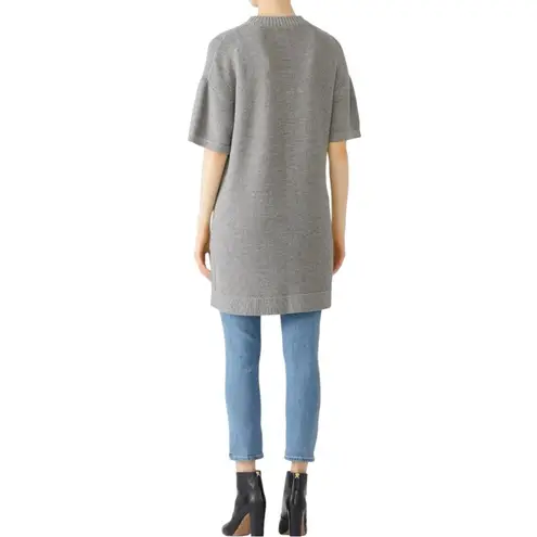 Elk Grey Marle Reis Sweater Tunic Length Knit size XS/S Cotton Wool Crew Neck Gray
