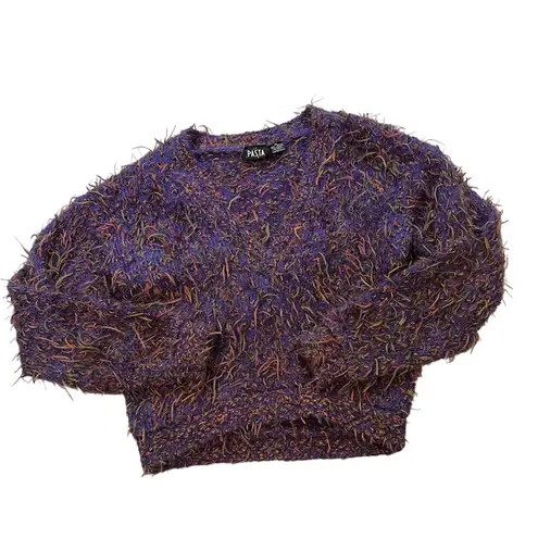 Pasta Vtg 90’s Purple Mohair Blend Confetti Sweater, Sz M Size M