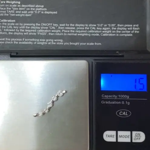 Sterling Silver Vintage Signed 925 Journey Clear Cubic Zirconia CZ Drop Pendant