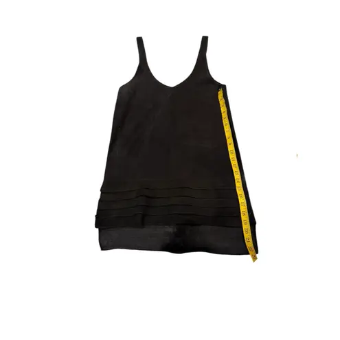 Collina Strada Rare Minimal Y2K Black Suede Mini Dress Size XS/S Black