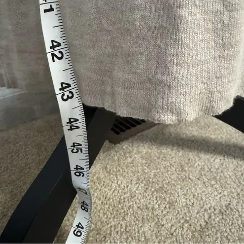 Johnny Was Beige Floral Embroidered Belted Silk Cashmere Long Cardigan Size M