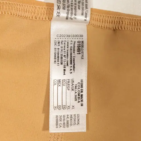 NWT Leonisa Slimming Shaper Short with Booty Lifter Style 018491 Size XXL Tan