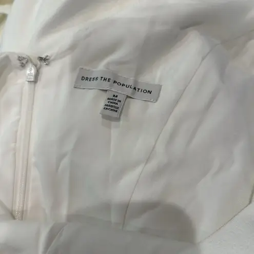 Dress the Population NWOT LIVIA GARNET RED FIT & FLARE DRESS sz M