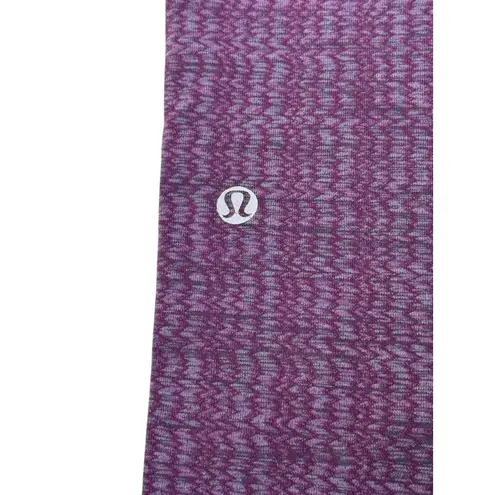 LULULEMON Skinny Will Yoga Pant Ziggy Wee October Inkwell Convertible Waist Sz L Purple Size M