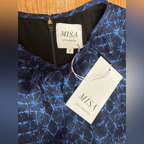MISA Los Angeles NWT Amber Sheer Sleeve Mini Dress Sz Small