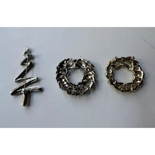 Set 3 Vintage Christmas brooch