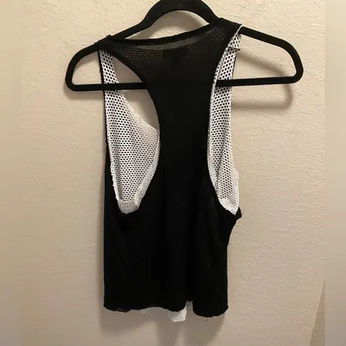 Koral  Villa Tank Top in Black White