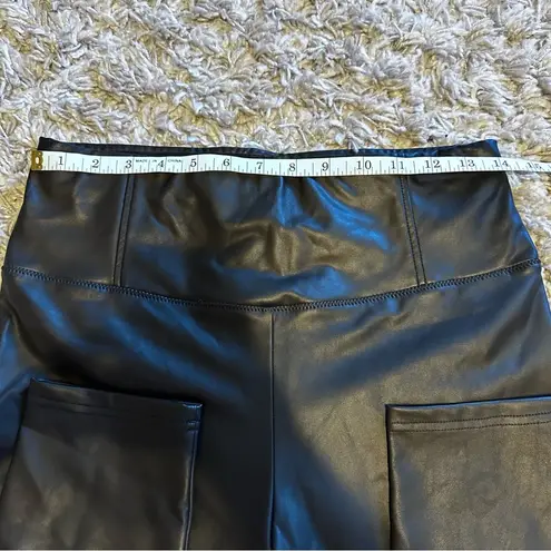 3 x 1 Coco Vegan Leather Legging Black Size Large