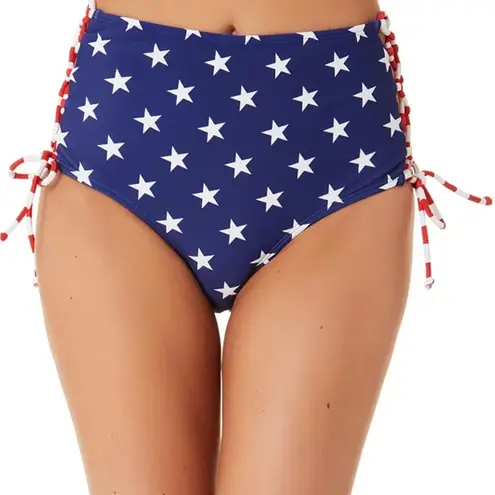 California Waves Blue and White Bikini with Star Pattern