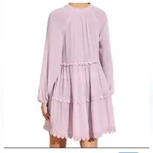 Eberjay Eberjey Sofia lilac summer of love tiered boho dress S