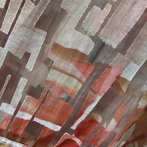 Coldwater Creek Classic Semi-Sheer Stained Glass Print Blazer Size 1X