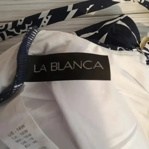 La Blanca one piece swimsuit modest resort vacation cruise women's 16W