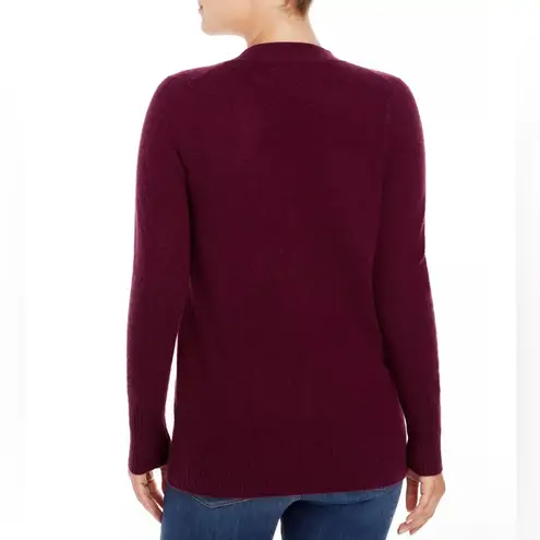 Bloomingdales C by Cashmere Grandfather Cardigan, Burgundy, Size XS NWT $198