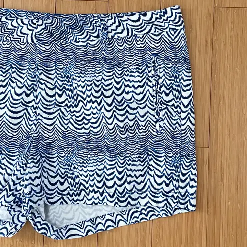 Stylus Abstract Cotton Blue White Shorts 16 EUC