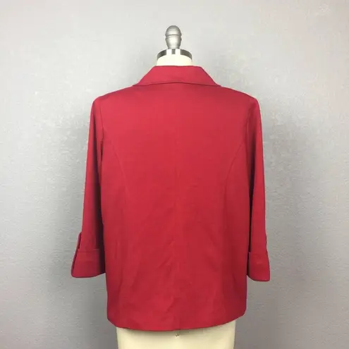 •First Option• Red Cape Jacket Size 8