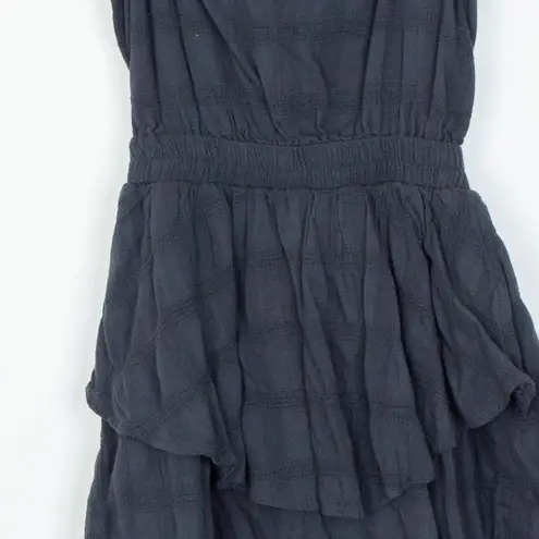 American Eagle Womens Tiered Open Back Romper Size XS Gray Sleeveless Coquette