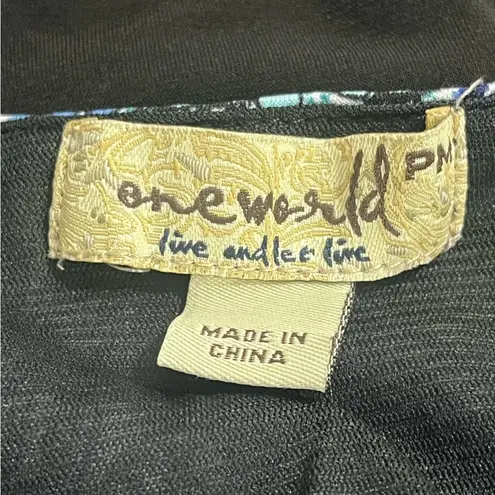 One World Women’s Stretchy Sleeveless Abstract Maxi Dress Size PM