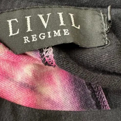 Civil Regime Baddies Tour Tie Dye Black Slay Bye Boy Werk Tee Mini Dress SIze S