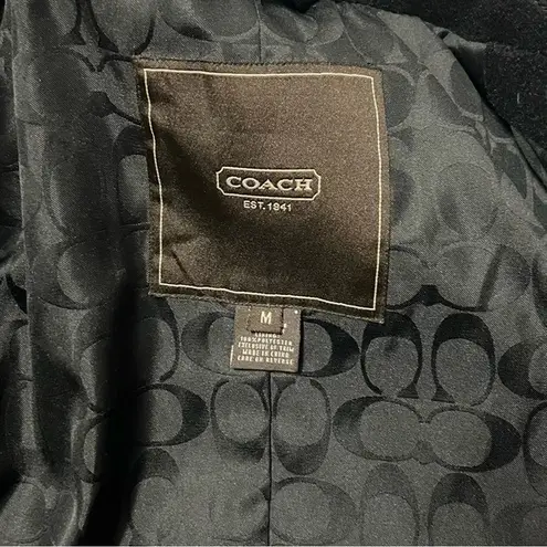 Coach Wool Mohair Blend coat with pocket