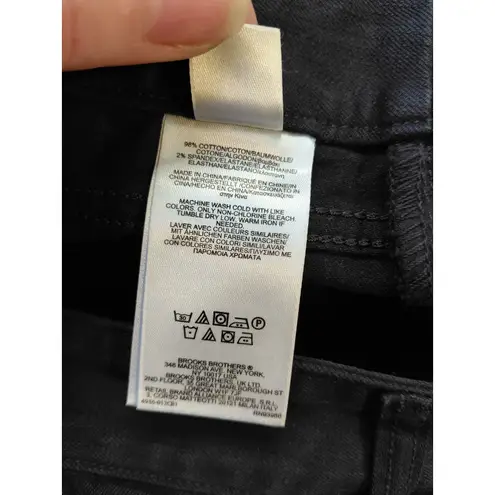 Brooks Brothers 1818 Women's Size 6 Black Cotton Stretch Pants Trousers