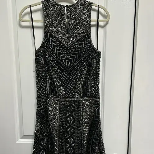 Parker  Black Sleeveless Halter‎ Sheath Dress