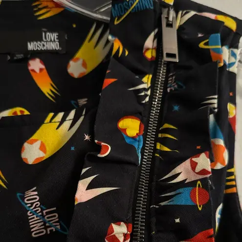 Love moschino NWOT Comet Rocketship Shooting Star Space Sleeveless Mini Dress 4