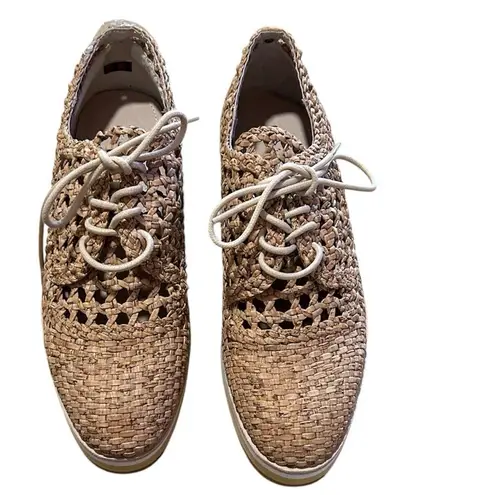 Donald J Pliner Women's Napoli, Platform Shoes, Dressy Wedge Sneakers, 9, NWOT Tan