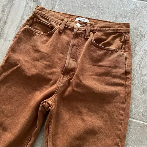 RE/DONE  Ultra High-Rise Stovepipe Jeans in Terracotta, Size 29 New w/Tag