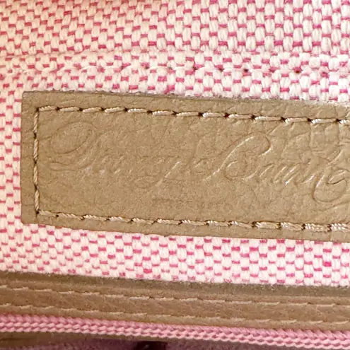 Dooney & Bourke  Pebble Grain Zip Top Satchel Tote Taupe Brown Leather No Strap