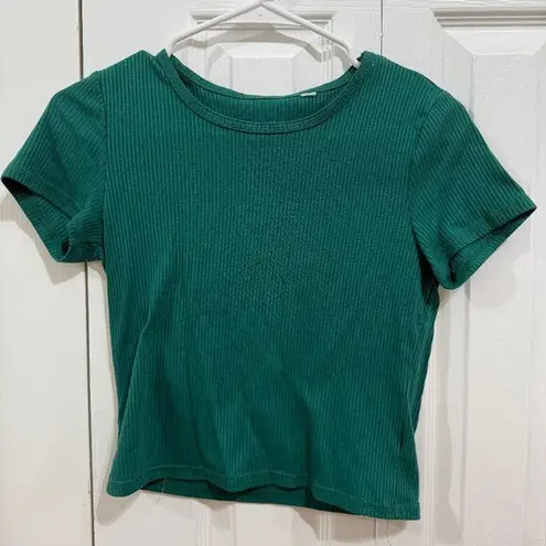 PacSun Green ribbed basic top  - Image 1