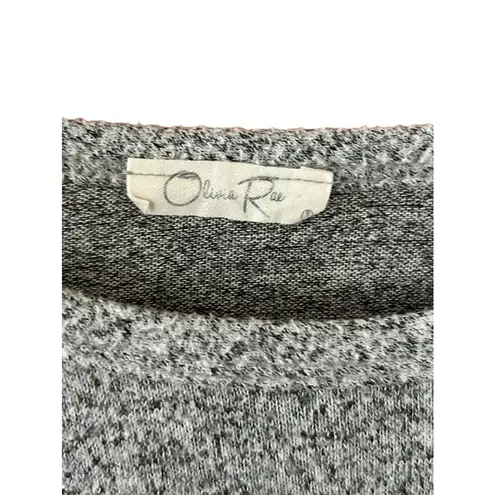 Olivia Rae Women's Gray Long Sleeve Shirt Size Medium
