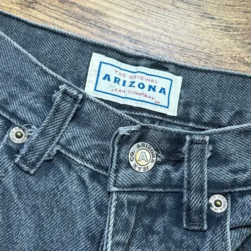 Arizona Jeans Vintage Arizona Faded Black Denim Mom Jeans High Waisted Cotton 1990s