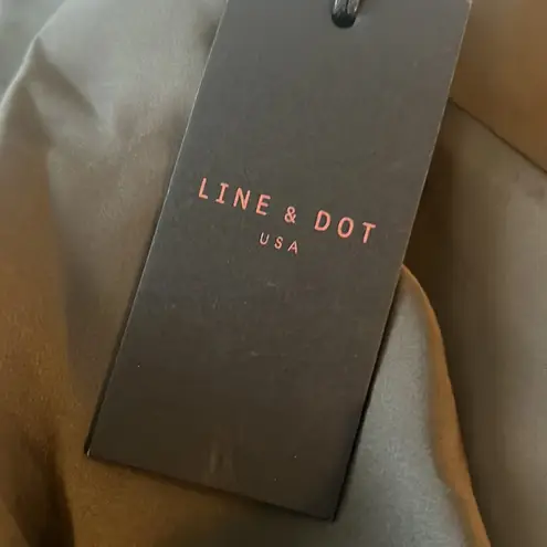 Line and Dot Revolve olive tulip skirt NWT