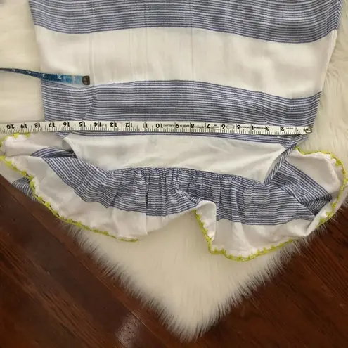 Ban Jara Blue Stripe Off the Shoulder Shift Dress NWOT