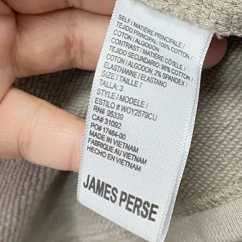 James Perse Standard Cardigan Sweater Women's Size 3 Brown Long Sleeve FLAWED