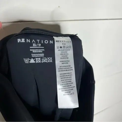 P.E Nation Emerging Gradient Rainbow Logo Legging in Black Size XS