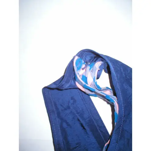 Marc by Marc Jacobs NWT $258 New Womens Marc Jacobs Silk Sleeveless Top Blue Pink Checks M Cowl Back