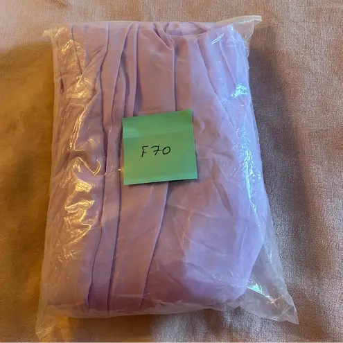 Lilac chiffon sleeveless homecoming dress size 16 v