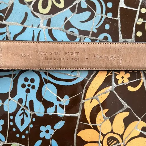 LEATHER BELT. Sz: L Black