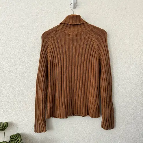 st. john's bay Vtg St. John’s Bay Pull Over Cable Chunky Knit Ribbed Sweater Neutral Camel L