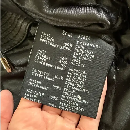 Andrew Marc New York Leather Jacket Size Estimated L Black