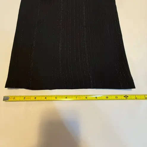 Trixxi Clothing Company Black Metallic Stripe V