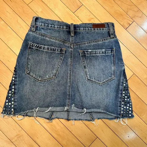 BLANK NYC RARE!!! Studded Denim Jean Mini Skirt - size 24