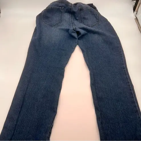 Indigo Blue Women's Maternity Denim Jeans w/Elastic Maternity Band at Waist-XL